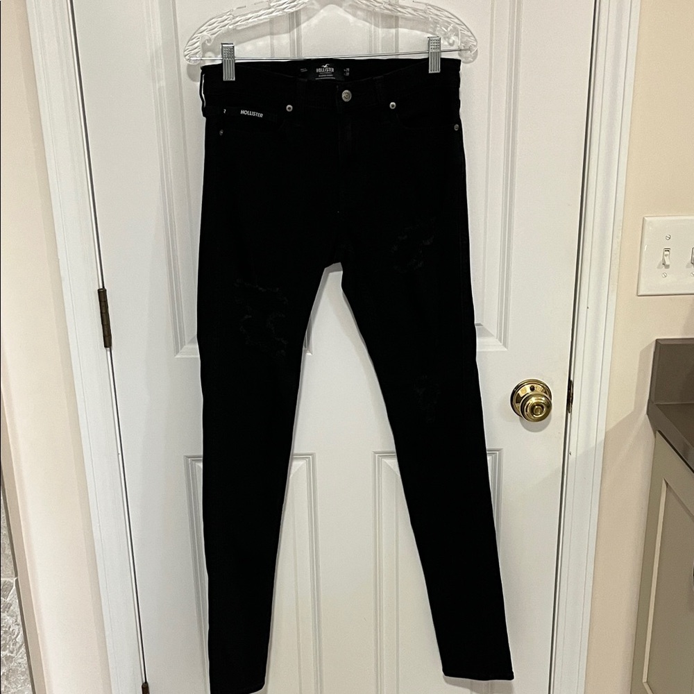 Hollister Black California Stacked Skinny  Denim Jeans